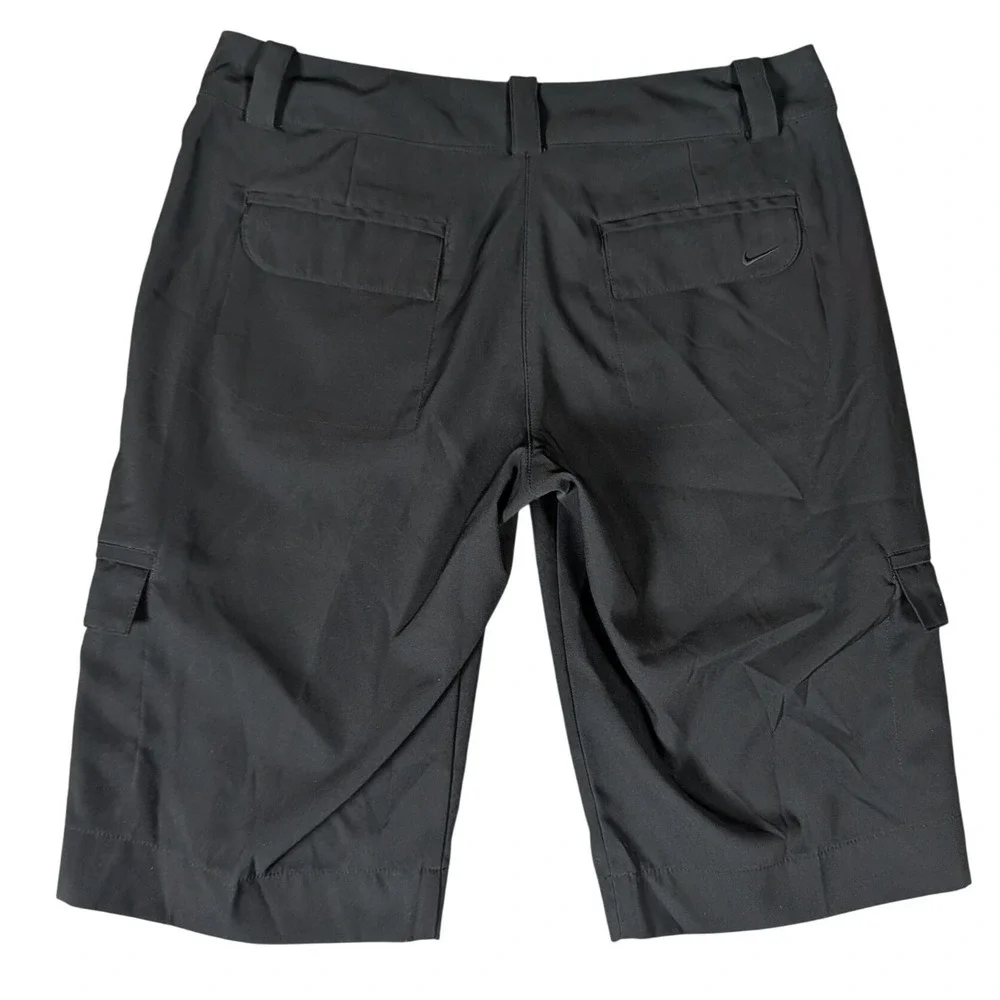 Nike Golf Tour Performance Dri-FIT Cargo Shorts Black Women 6 Double Button